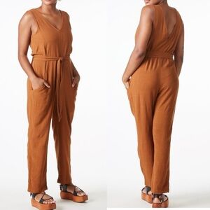 Eve Gravel Owl Moon Jumpsuit Copper Size XS EUC
